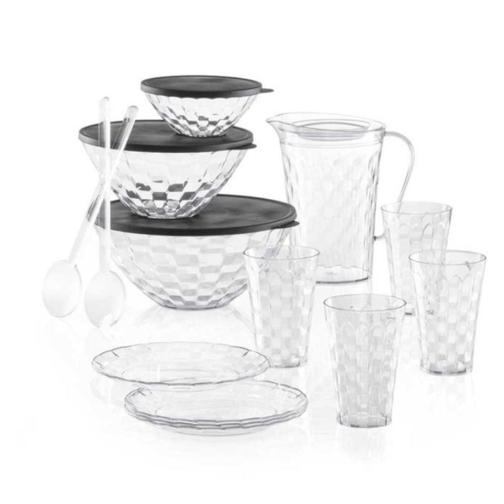 New Tupperware Ice Prism Serving Set